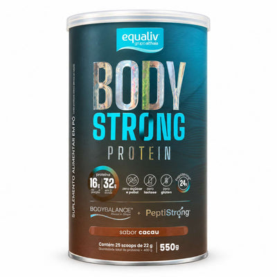 Body Strong Protein Peptistrong + Body Balance Cacau 550g Equaliv