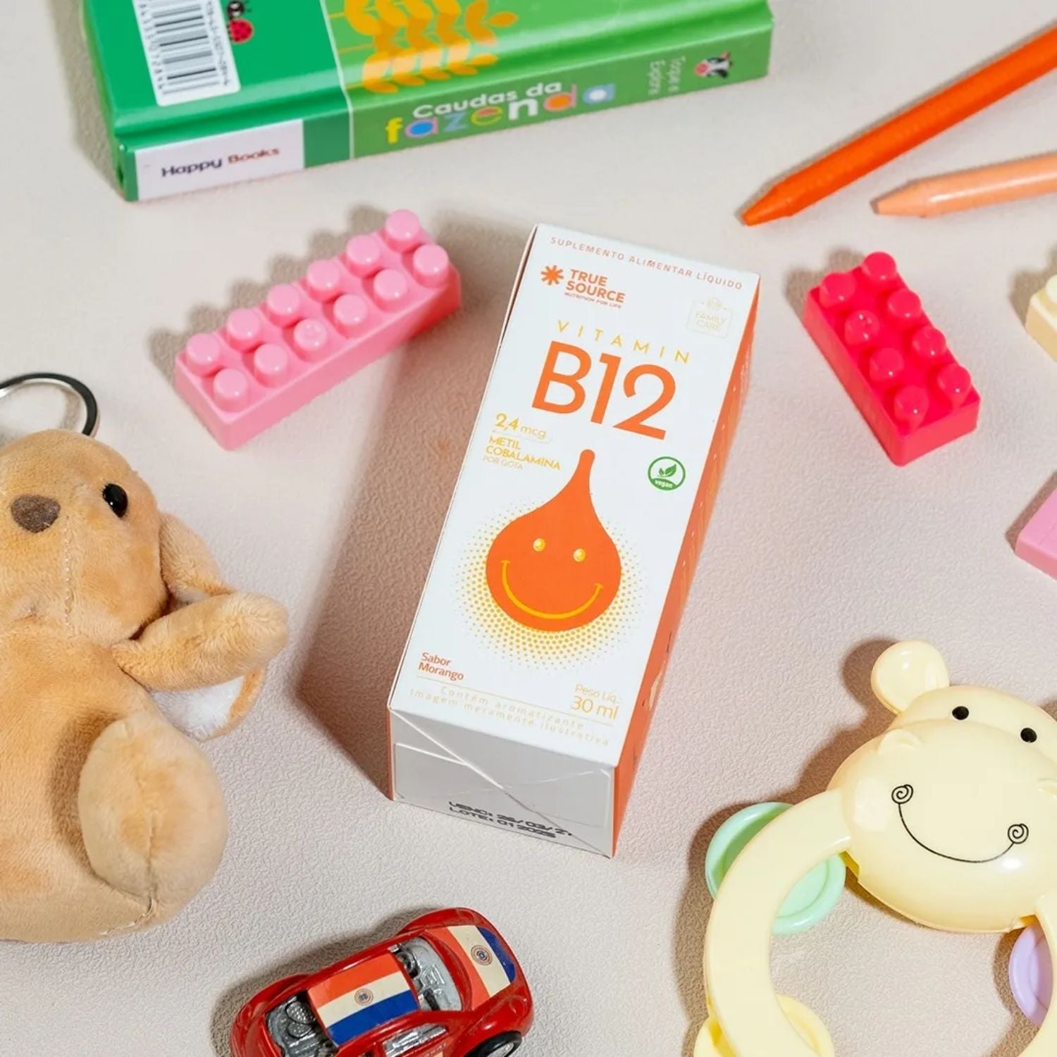 Vitamina B12 Líquido em Gotas for Kids Laranja 30ml True Source