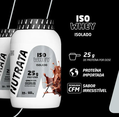 Whey Protein Isolado Pote 900g Nutrata
