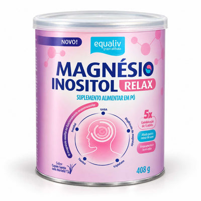 Magnésio Inositol Relax Gaba Sabor Capim Santo com Hortelã 408g
