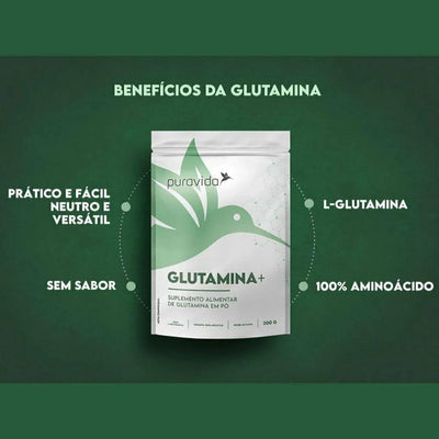 Glutamina 300g Pura Vida