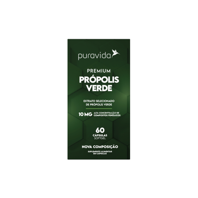 Própolis Verde Premium 60 Cápsulas Pura Vida