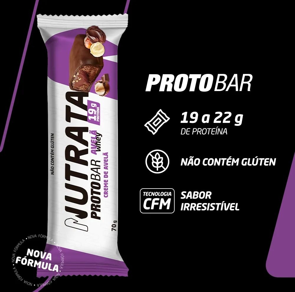 Barra de Proteina Protobar 70g Nutrata