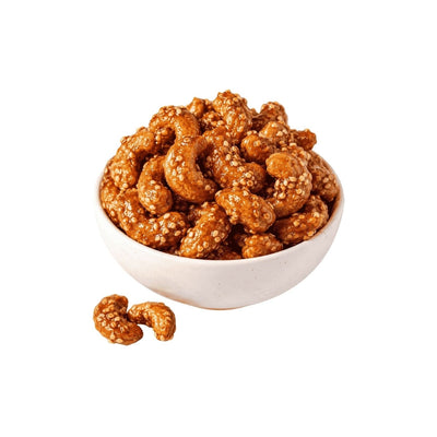 Castanha de Caju Caramelizada com Gergelim