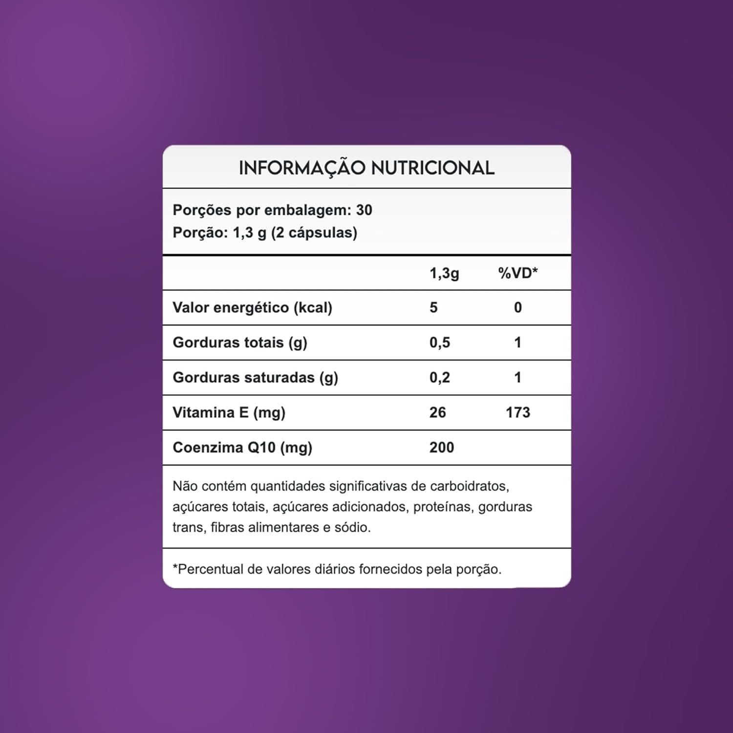 Coenzima Q10+ 200mg 60 Cápsulas Pura Vida