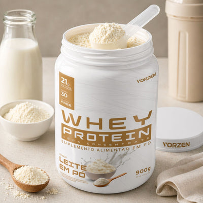 100% Whey Protein Concentrado Pote 900g Vorzen