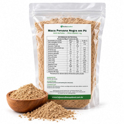 Maca Peruana Negra em Pó