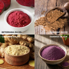 Pré-Treino Natural (Guaraná , Beterraba, Uva e Gengibre)