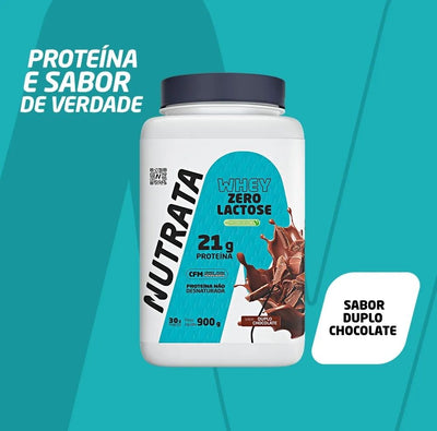 Whey Protein Concentrado Zero Lactose Pote 900g Nutrata