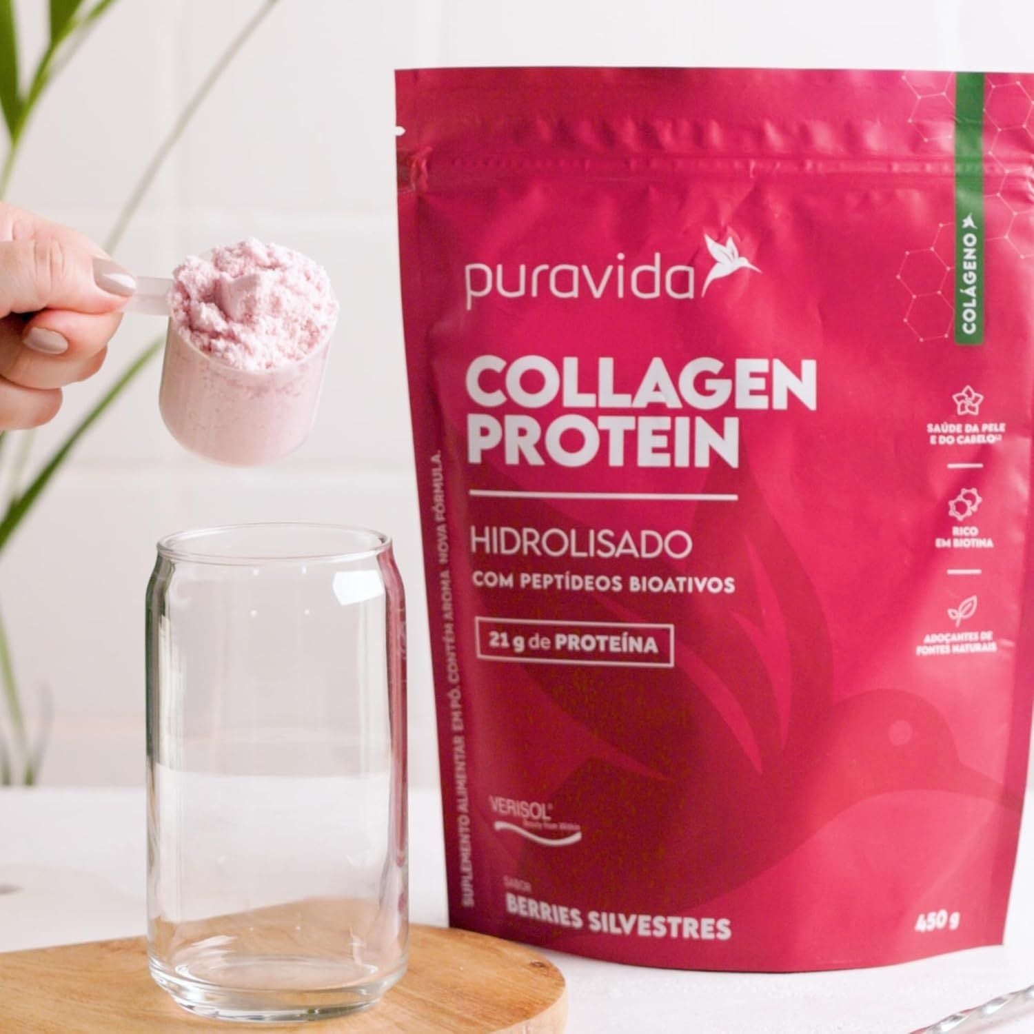 Proteina Colageno Collagen Protein 450g Pura Vida