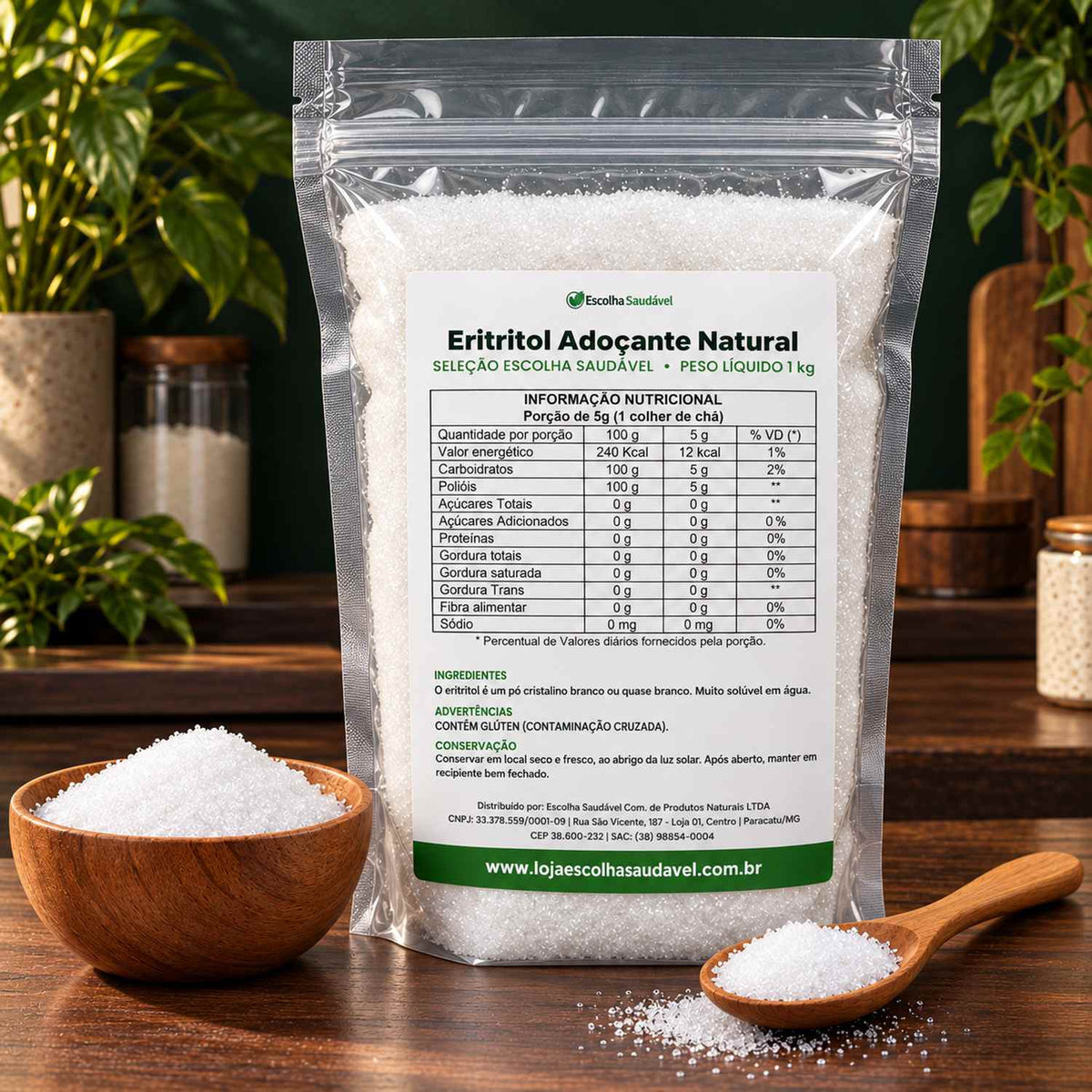 Eritritol Adoçante Natural