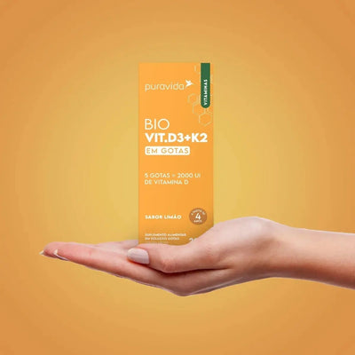 Vitamina D3 + K2 Gotas 20ml Pura Vida