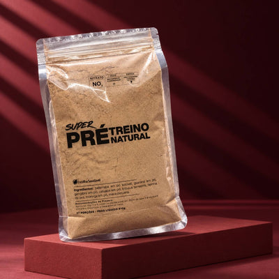Super Pré-Treino Natural 810g (Moringa, Beterraba, Guaraná, Gengibre, Catuaba, Tribulus, Uva, Maca Peruana)