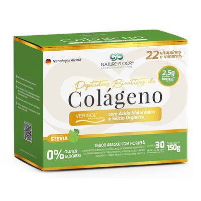 Colágeno Verisol com Ácido Hialurônico e Silício Orgânico 30 Saches Axis Nutrition