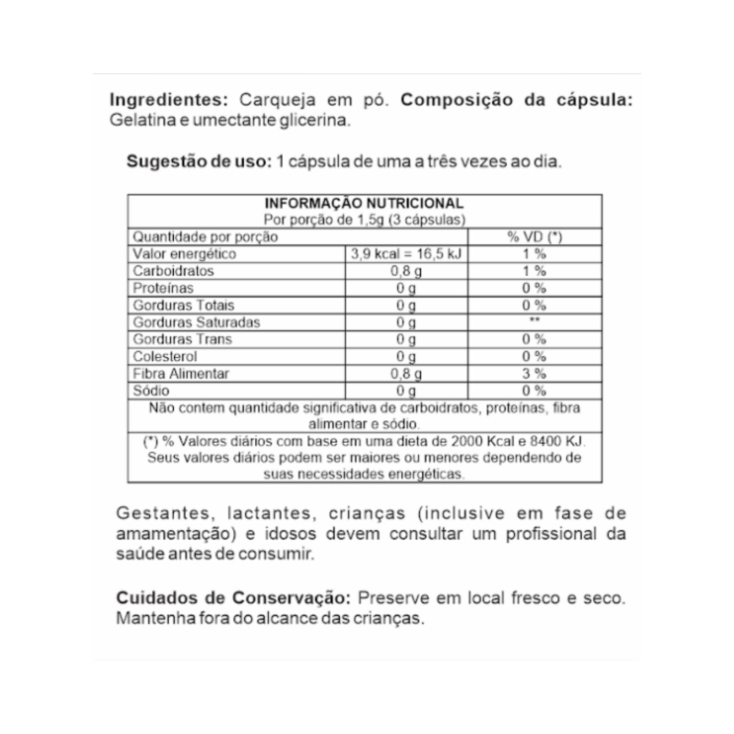 Carqueja 500mg 60 Cápsulas Ciência da Natureza