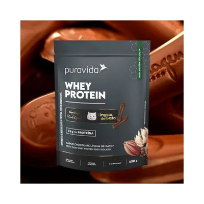 Whey Protein Isolado Lingua de Gato 450g Pura Vida