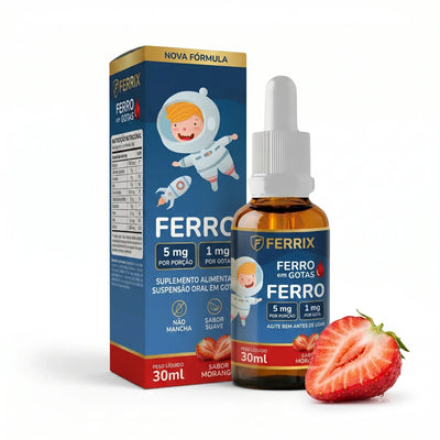 Ferrix Ferro Infantil 30ml – Sabor morango Flora Nativa
